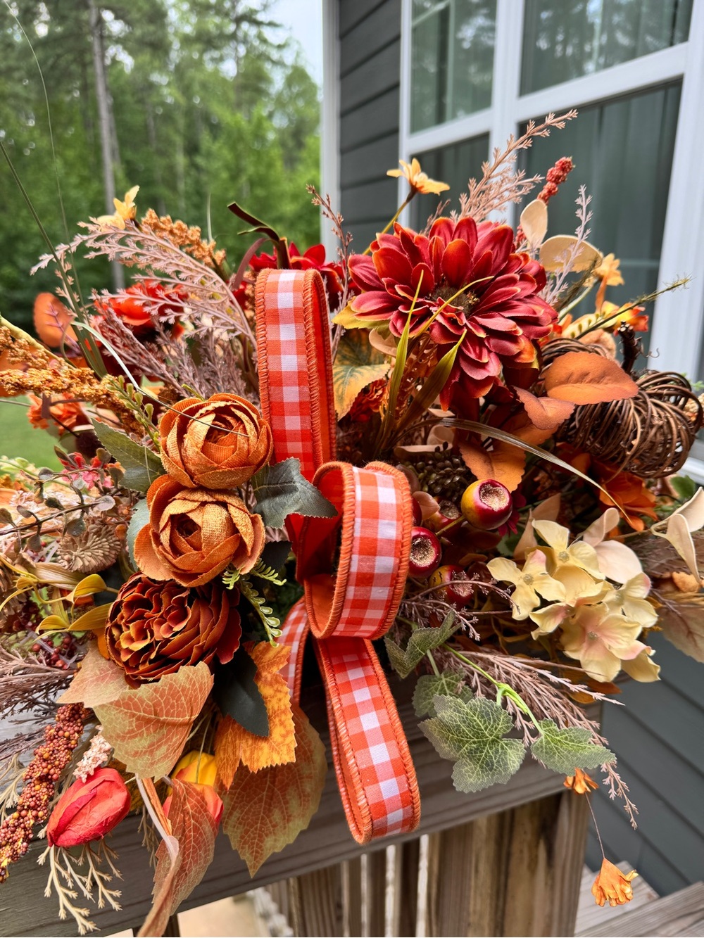 Rustic Elegance Autumn Centerpiece - Picture 4 of 7